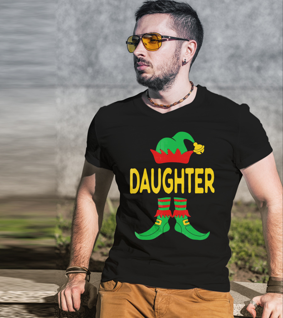 Daughter Elf Christmas Family Matching Outfits T-Shirt