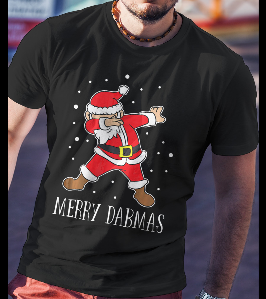 Merry Dabmas Funny Dabbing Christmas Santa T-Shirt