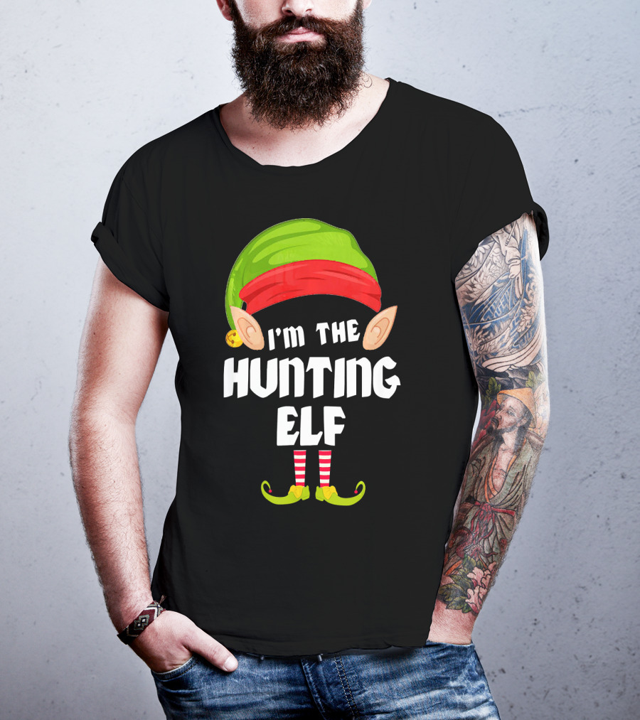 I'm The Funny Hunting Elf Matching Family Group T-Shirt