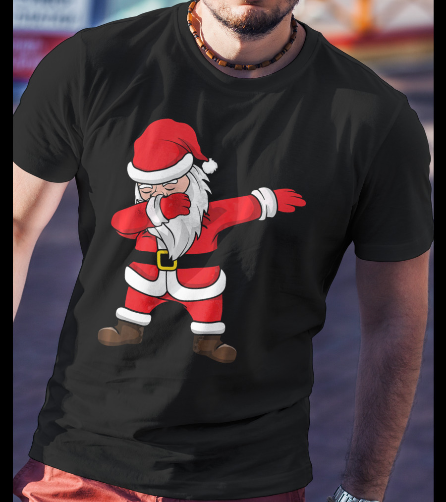 Dabbing Santa Kids Funny Claus Dab Christmas Dance T-Shirt