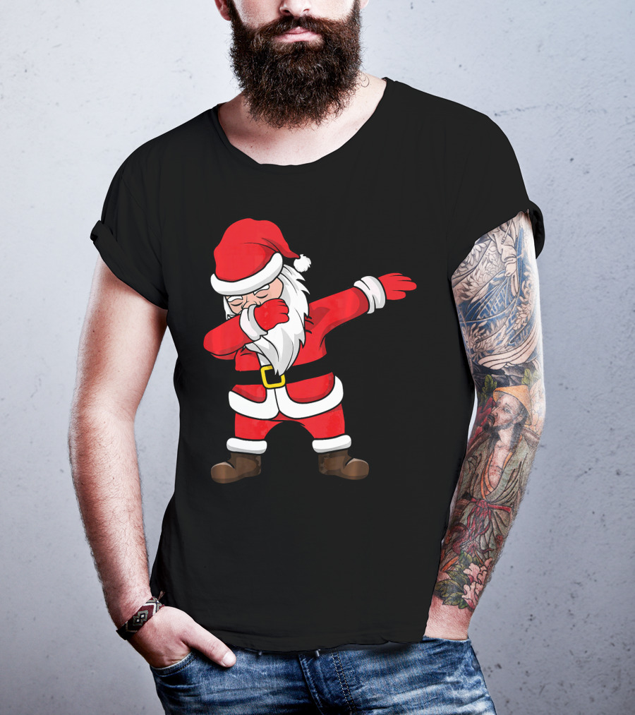 Dabbing Santa Kids Funny Claus Dab Christmas Dance T-Shirt