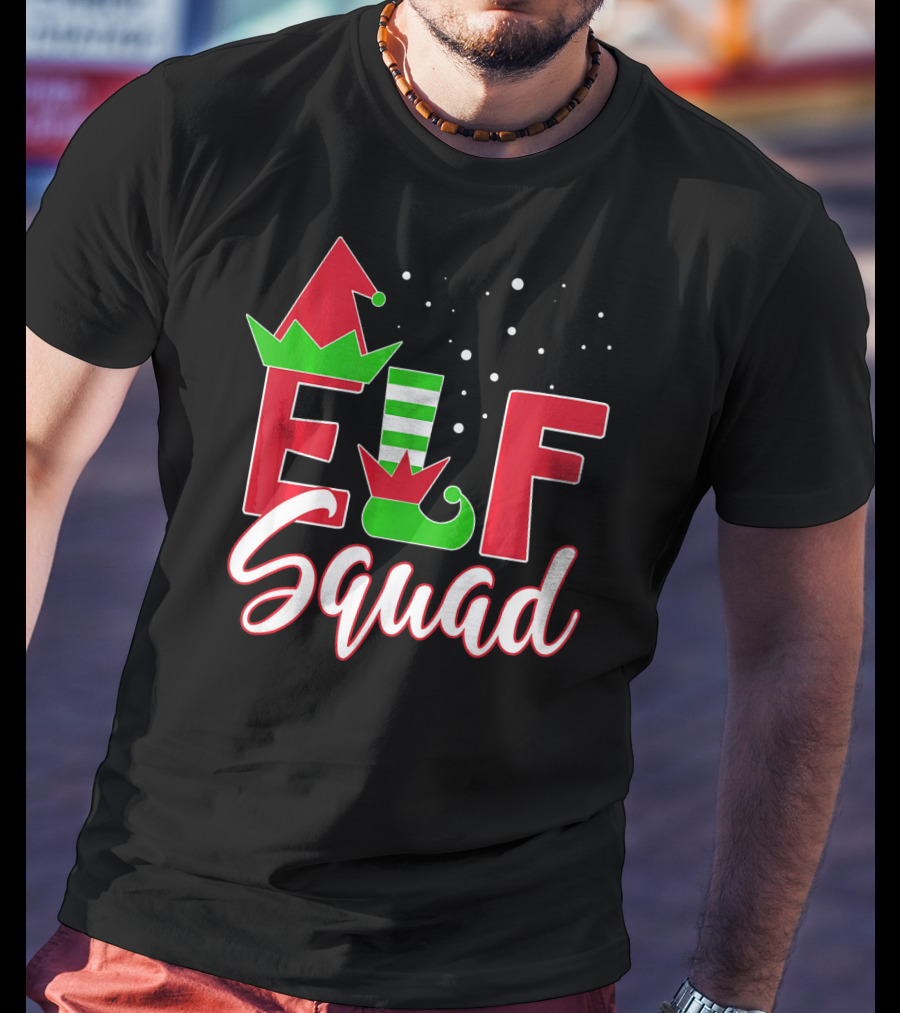 Elf Squad Christmas Teachers Holiday Team T-Shirt