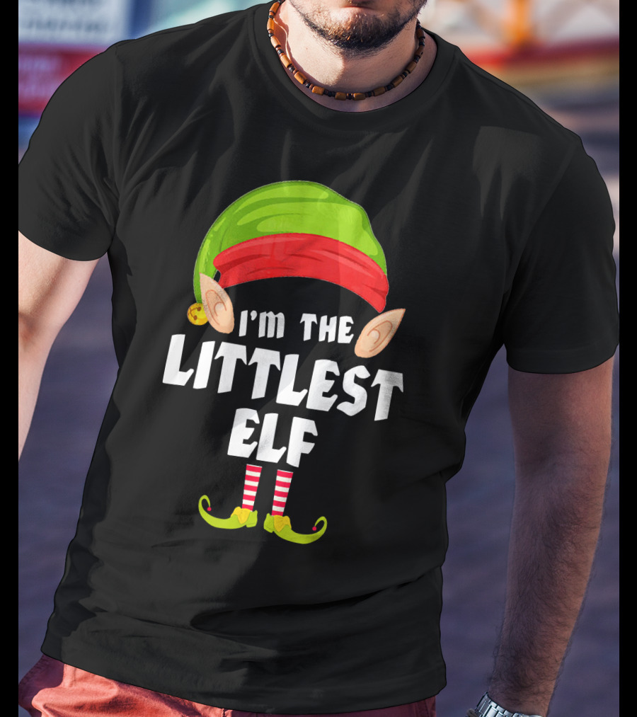 I'm The Littlest Elf Matching Family Group T-Shirt