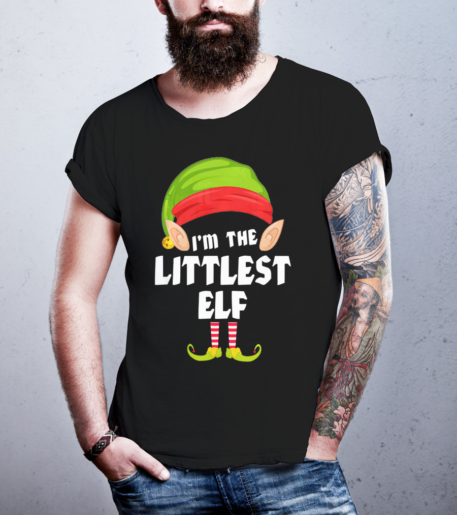 I'm The Littlest Elf Matching Family Group T-Shirt