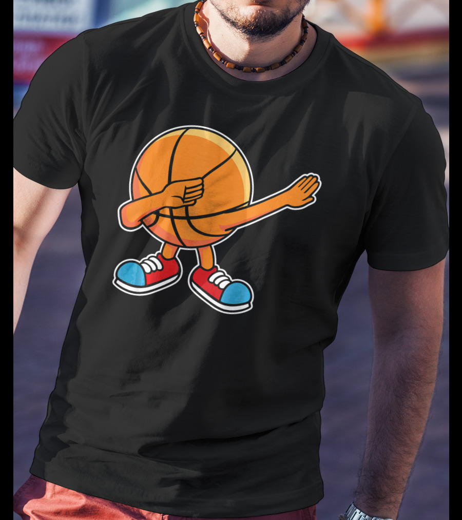 Dabbing Basketball Character With Sneakers T-Shirt