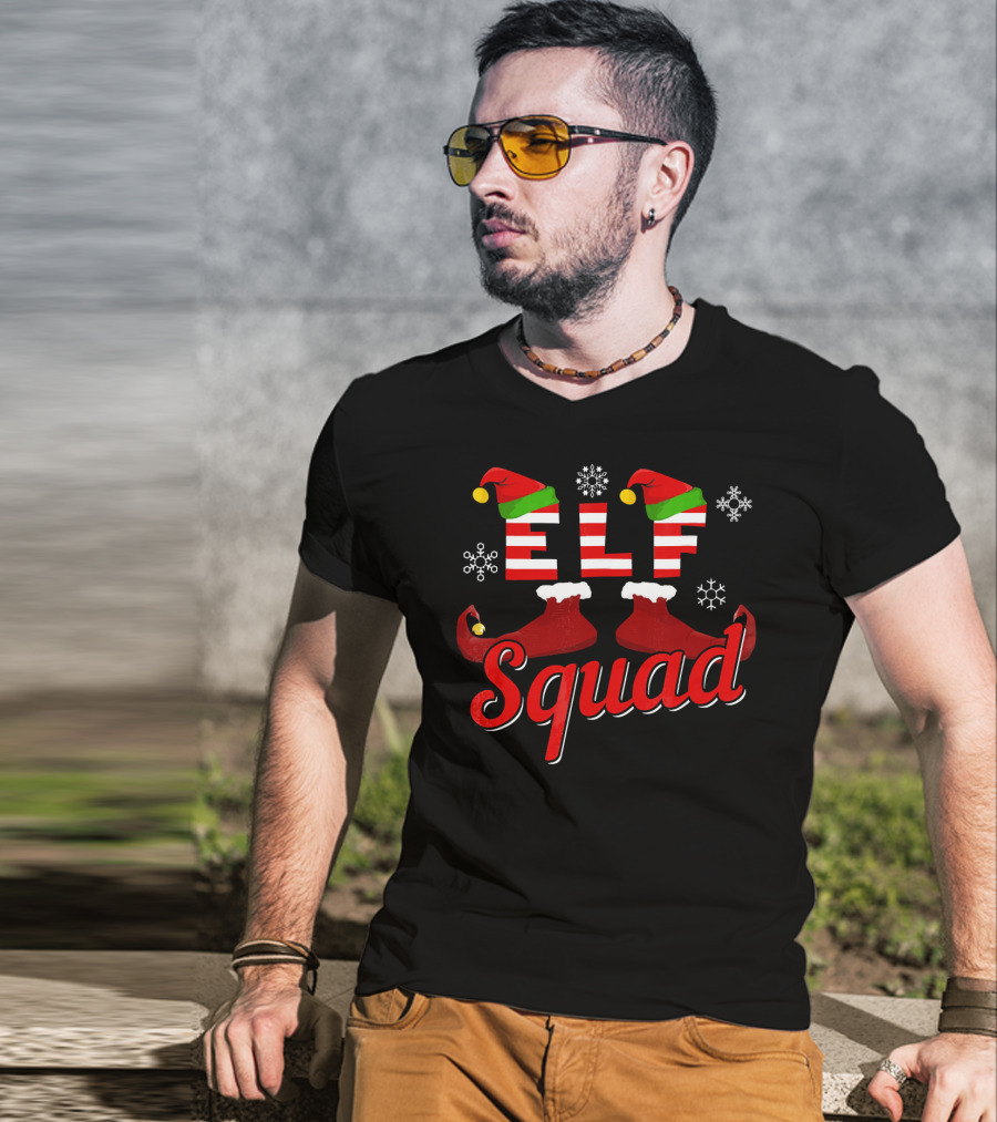 ELF Squad Christmas Family Matching Holiday T-Shirt