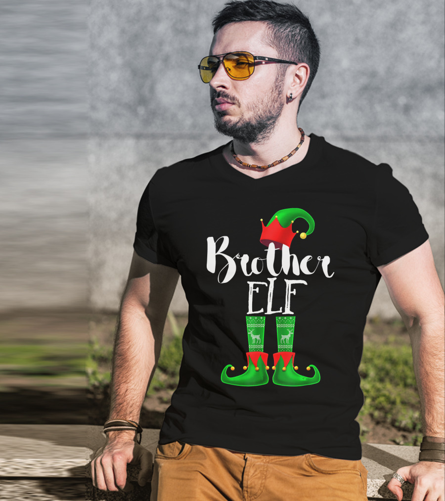Brother Elf Matching Family Christmas T-Shirt