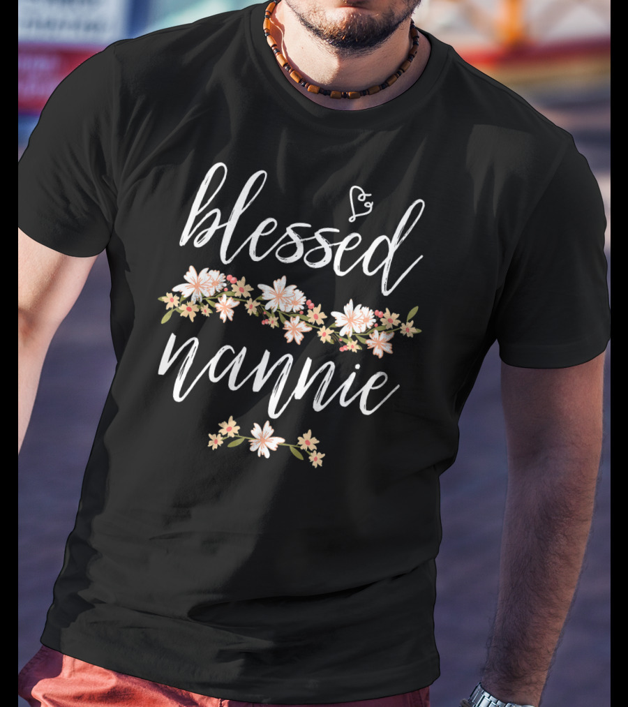 Blessed Nannie Floral T-Shirt