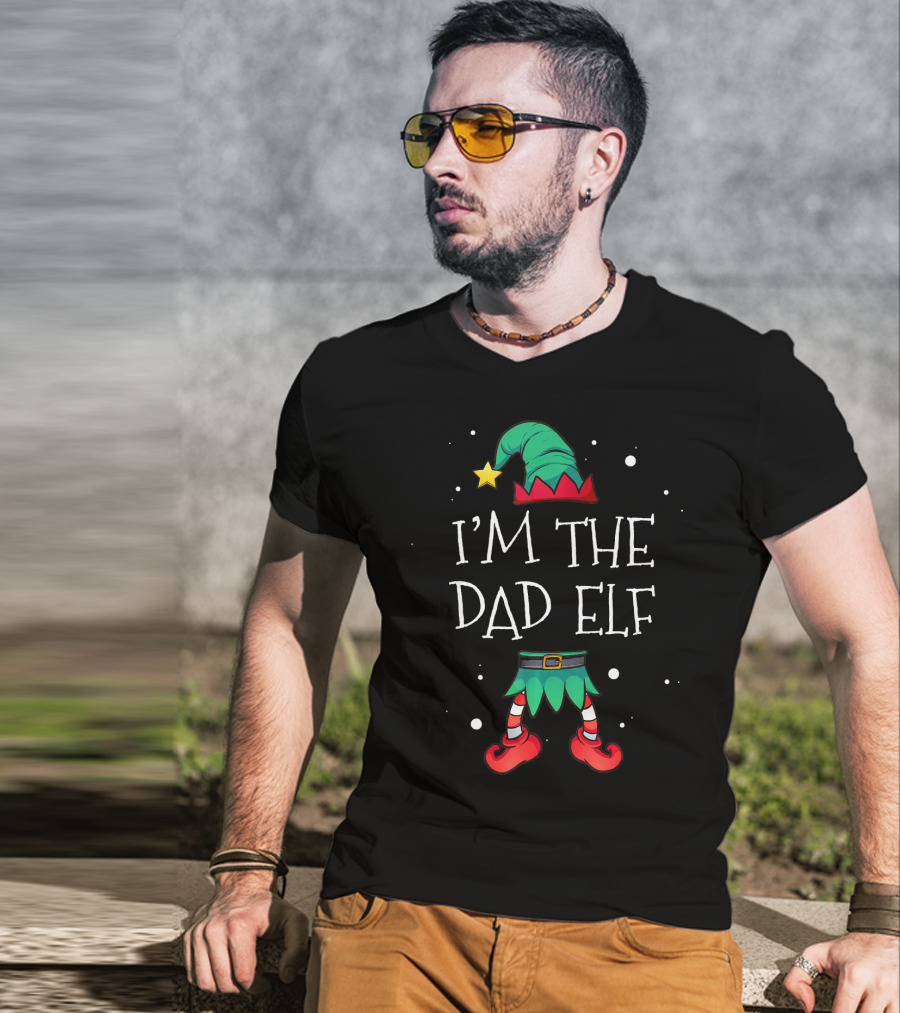 I'm The Dad Elf Matching Family Outfit Christmas T-Shirt