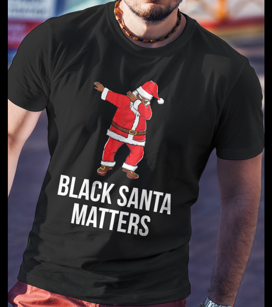 Black Santa Matters Dabbing Santa T-Shirt