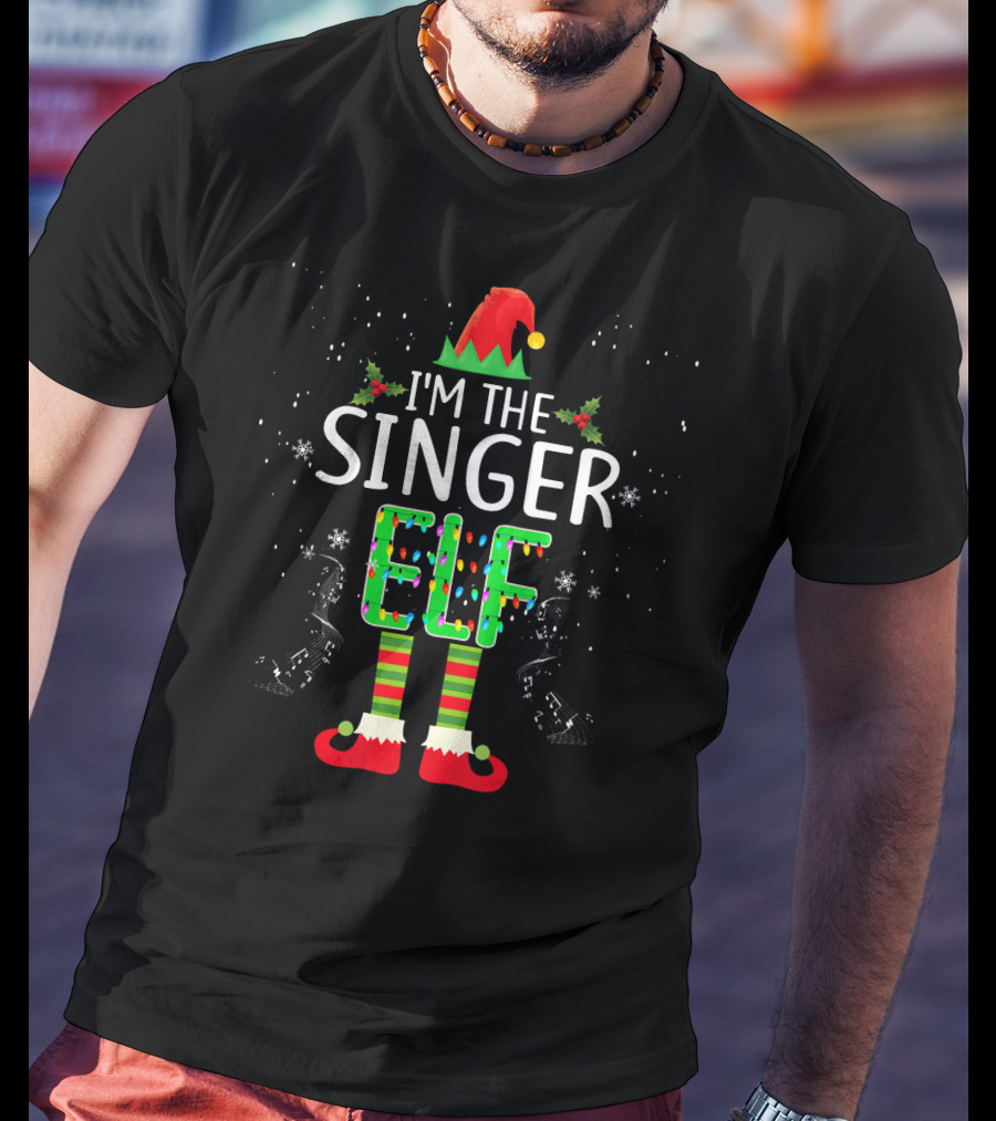 I'm The Singer Elf Christmas Family Group Matching T-Shirt