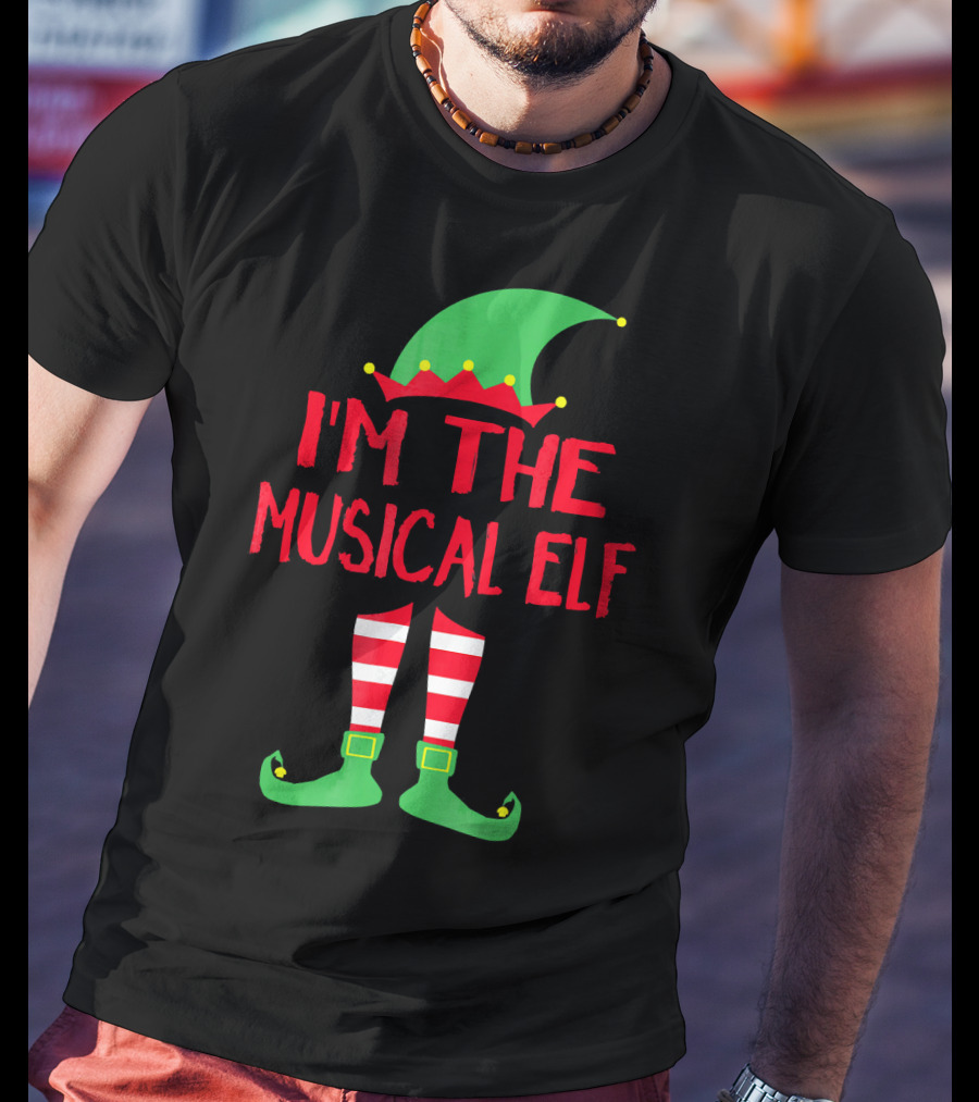 I'm The Musical Elf Matching Family Christmas Pajama Party T-Shirt