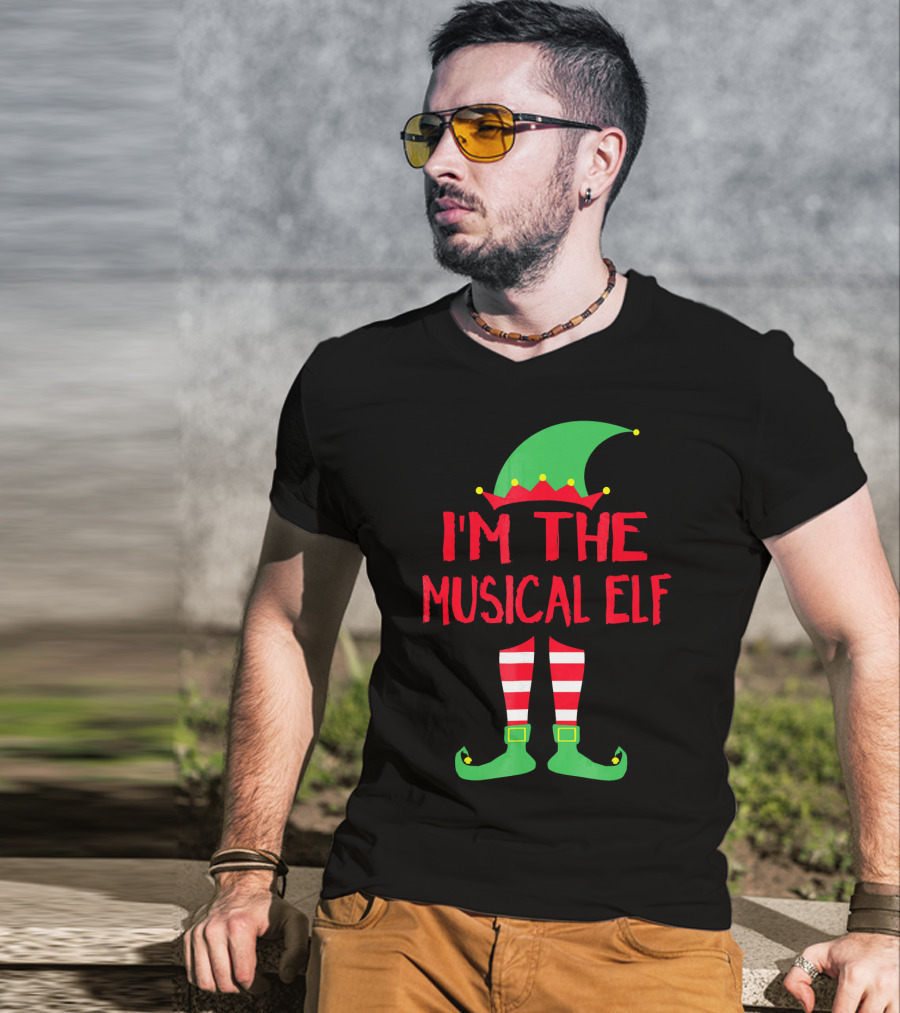 I'm The Musical Elf Matching Family Christmas Pajama Party T-Shirt