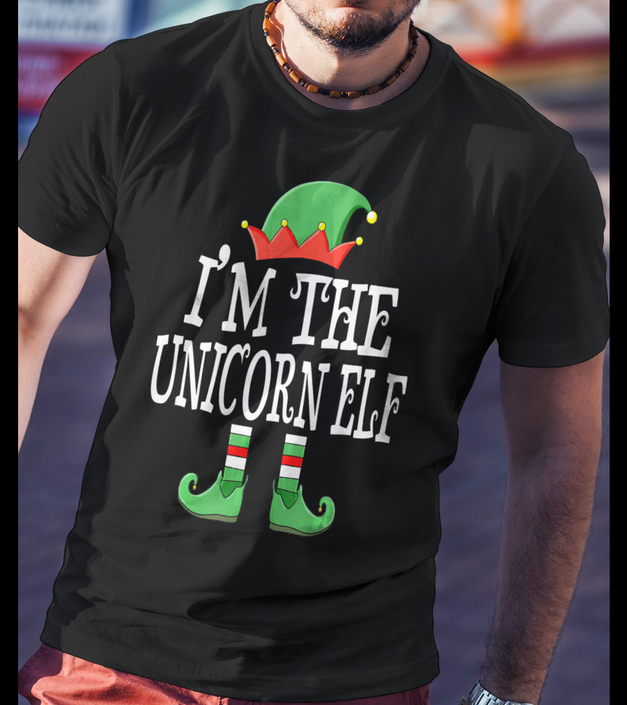 I'm The Unicorn Elf Matching Family Christmas Funny T-Shirt