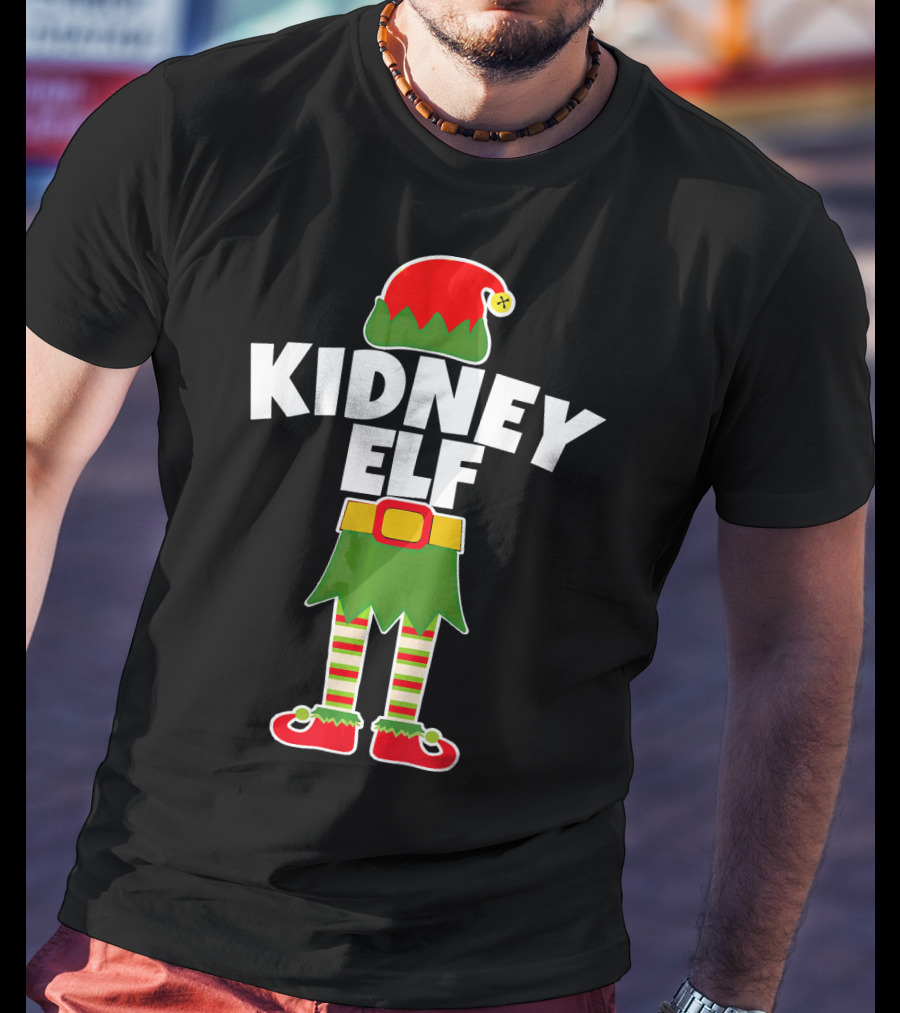 Kidney Elf Nephrologist Nephrology Nurse Christmas T-Shirt