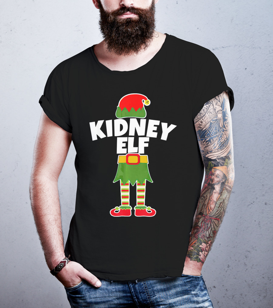 Kidney Elf Nephrologist Nephrology Nurse Christmas T-Shirt