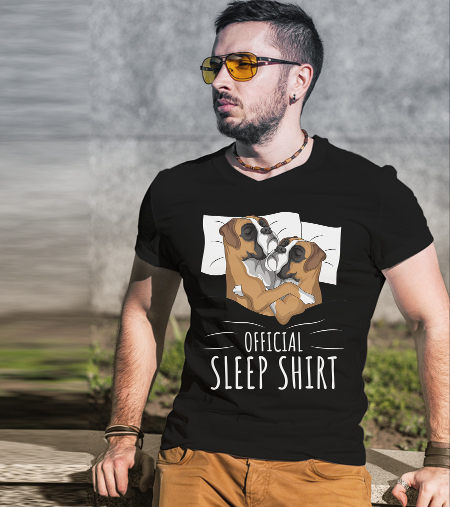 Boxer Dog Official Sleep T-Shirt