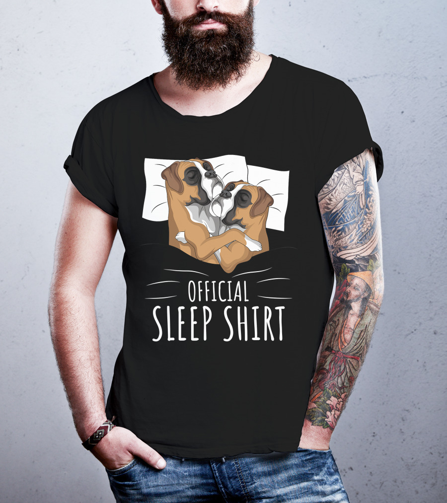 Boxer Dog Official Sleep T-Shirt