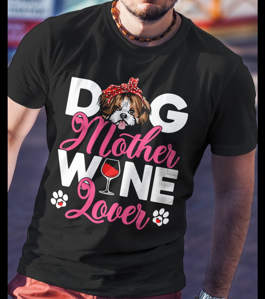Cute Shih Tzu Dog Mother Lover T-Shirt