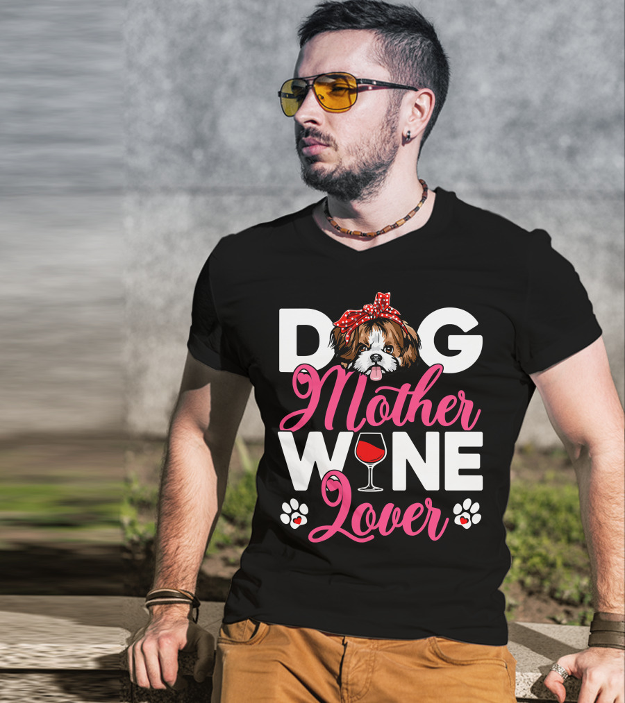 Cute Shih Tzu Dog Mother Lover T-Shirt