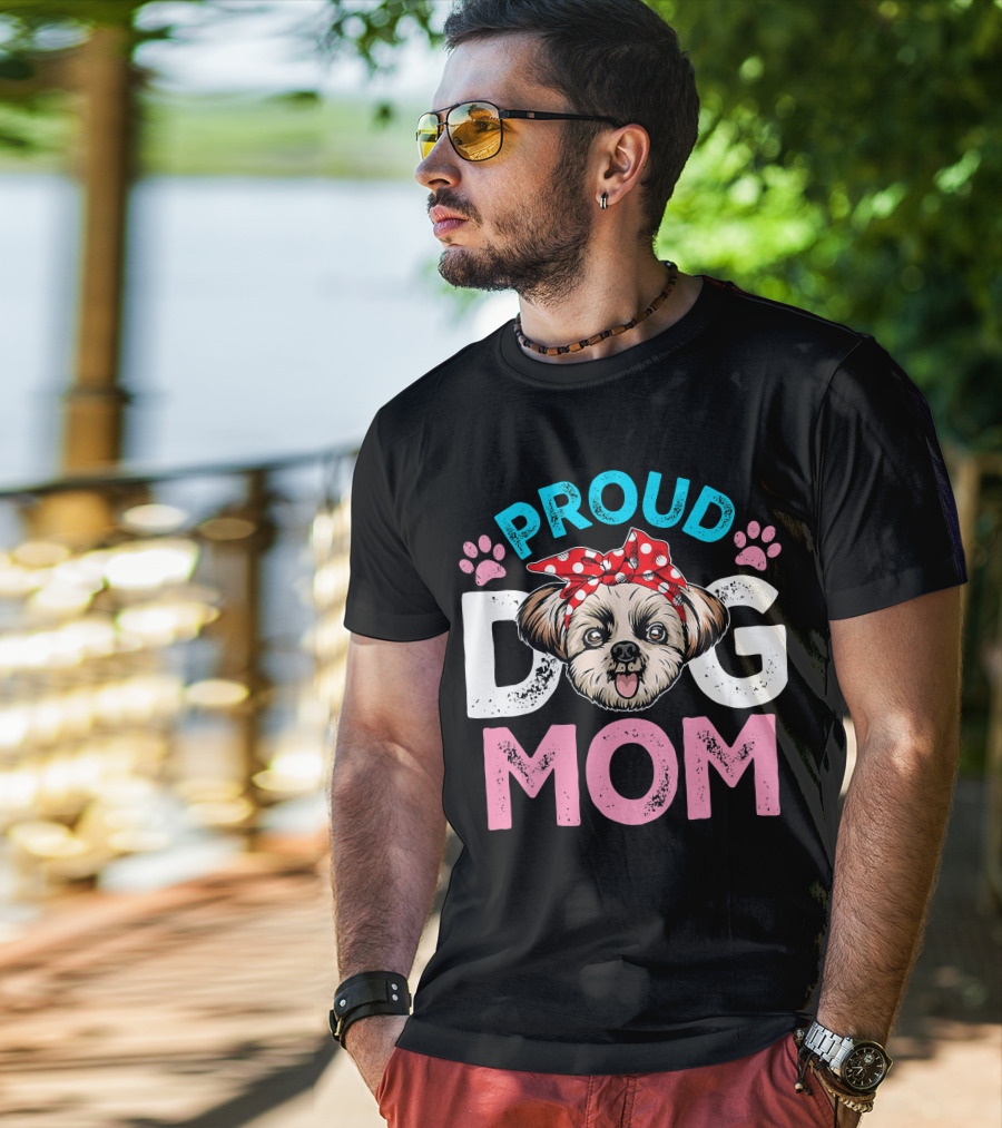 Proud Shih Tzu Dog Mom T-Shirt