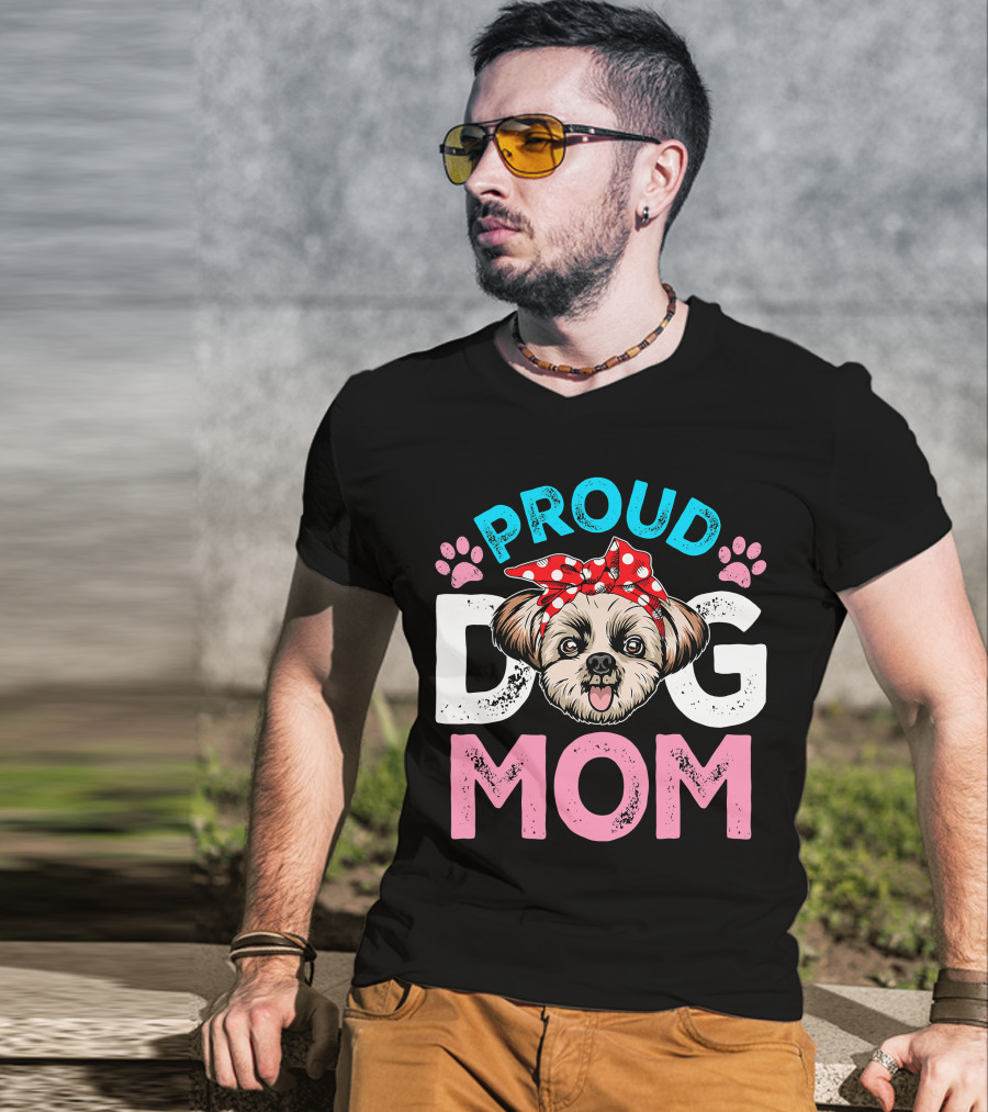 Proud Shih Tzu Dog Mom T-Shirt