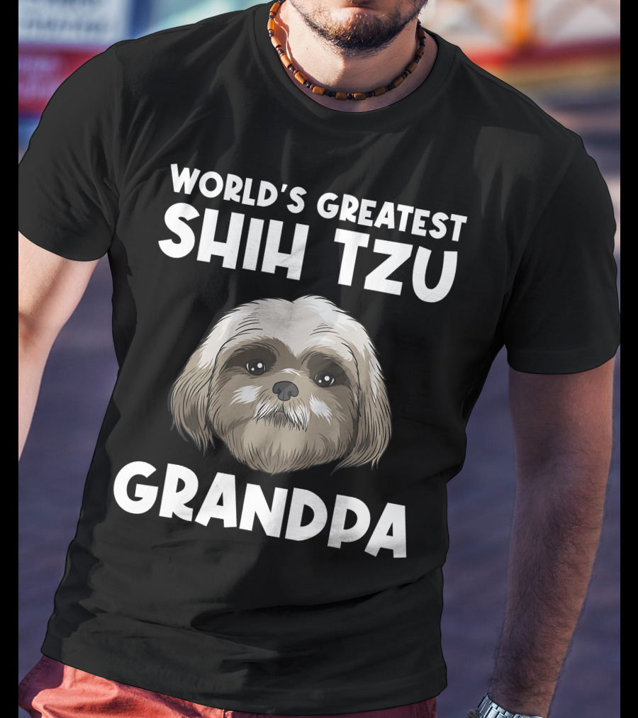 World's Greatest Shih Tzu Grandpa T-Shirt