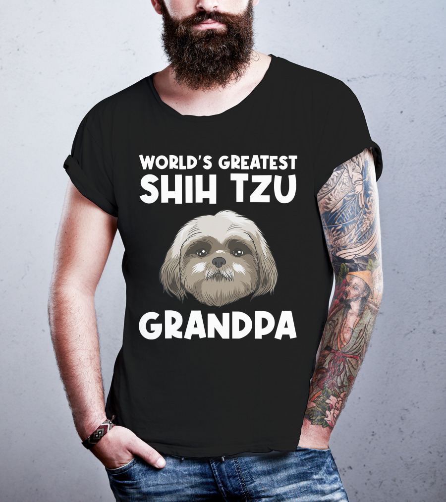 World's Greatest Shih Tzu Grandpa T-Shirt