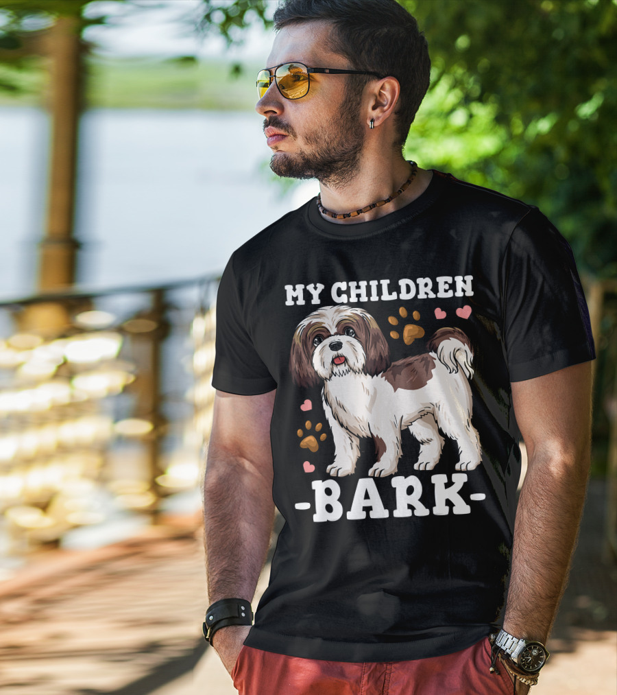 Shih Tzu Paw Heart Bark T-Shirt