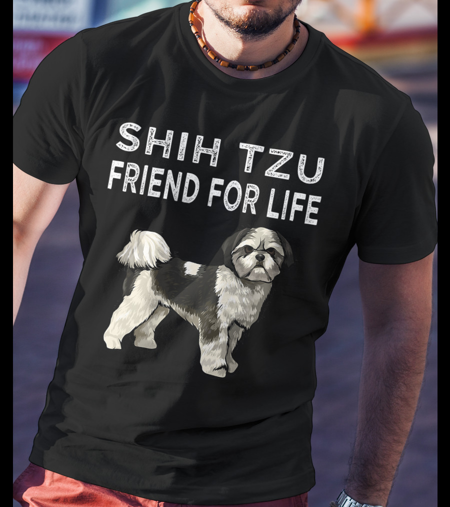 Shih Tzu Friend For Life Dog Friendship T-Shirt