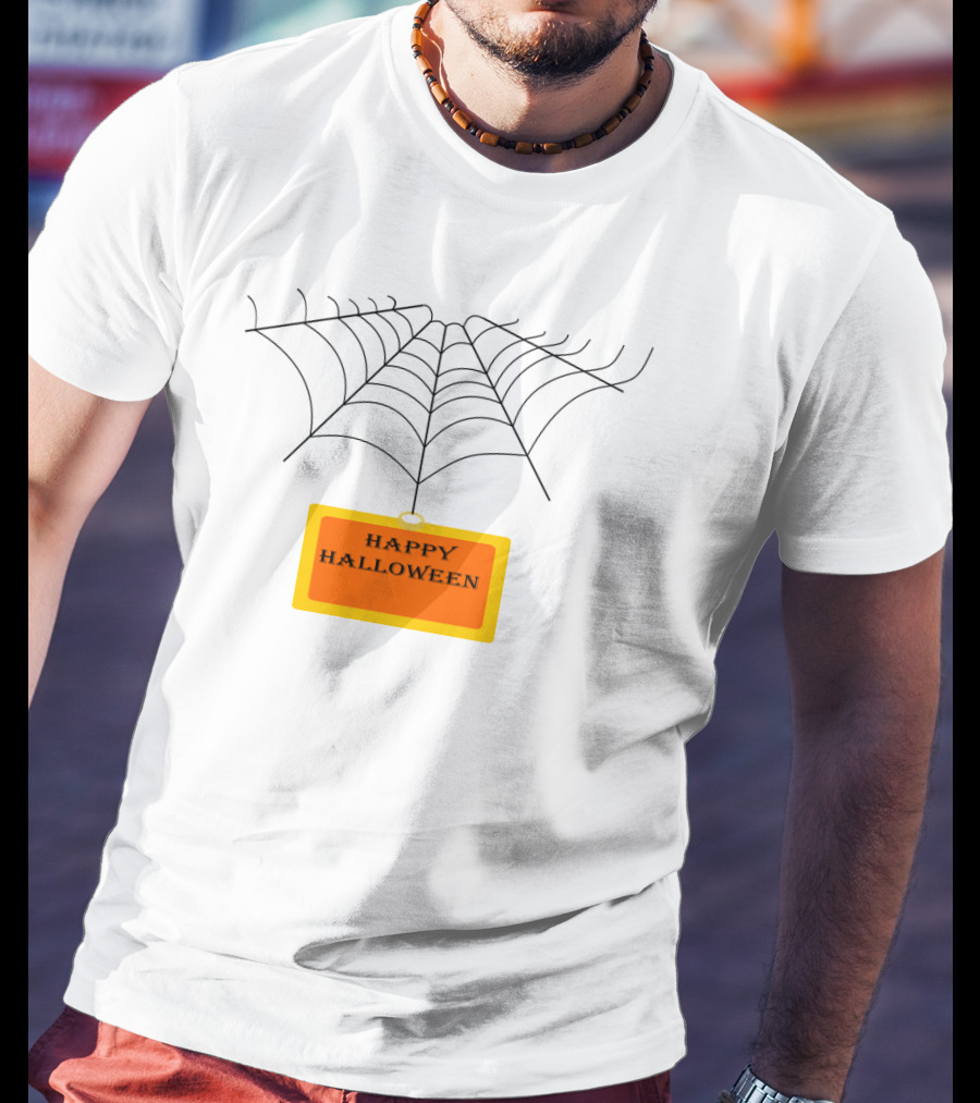 Happy Halloween Spiderwebs T-Shirt