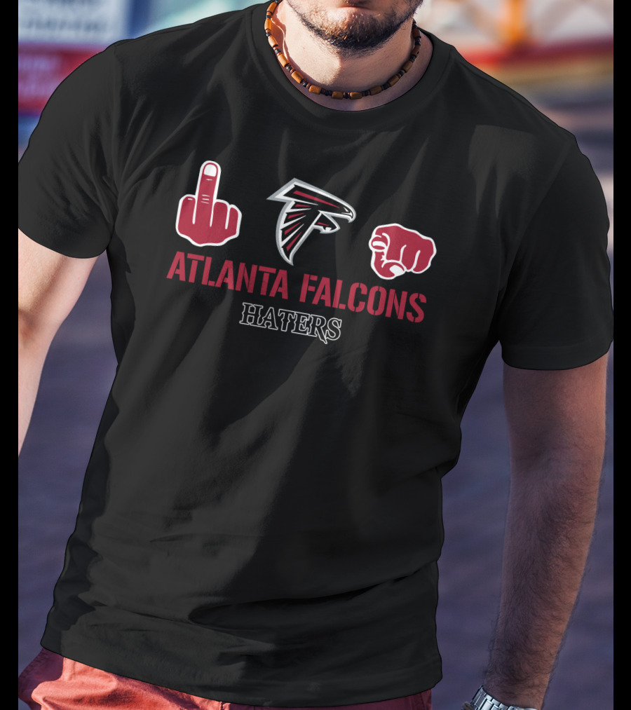 Atlanta Falcons Haters Logo And Gesture T-Shirt