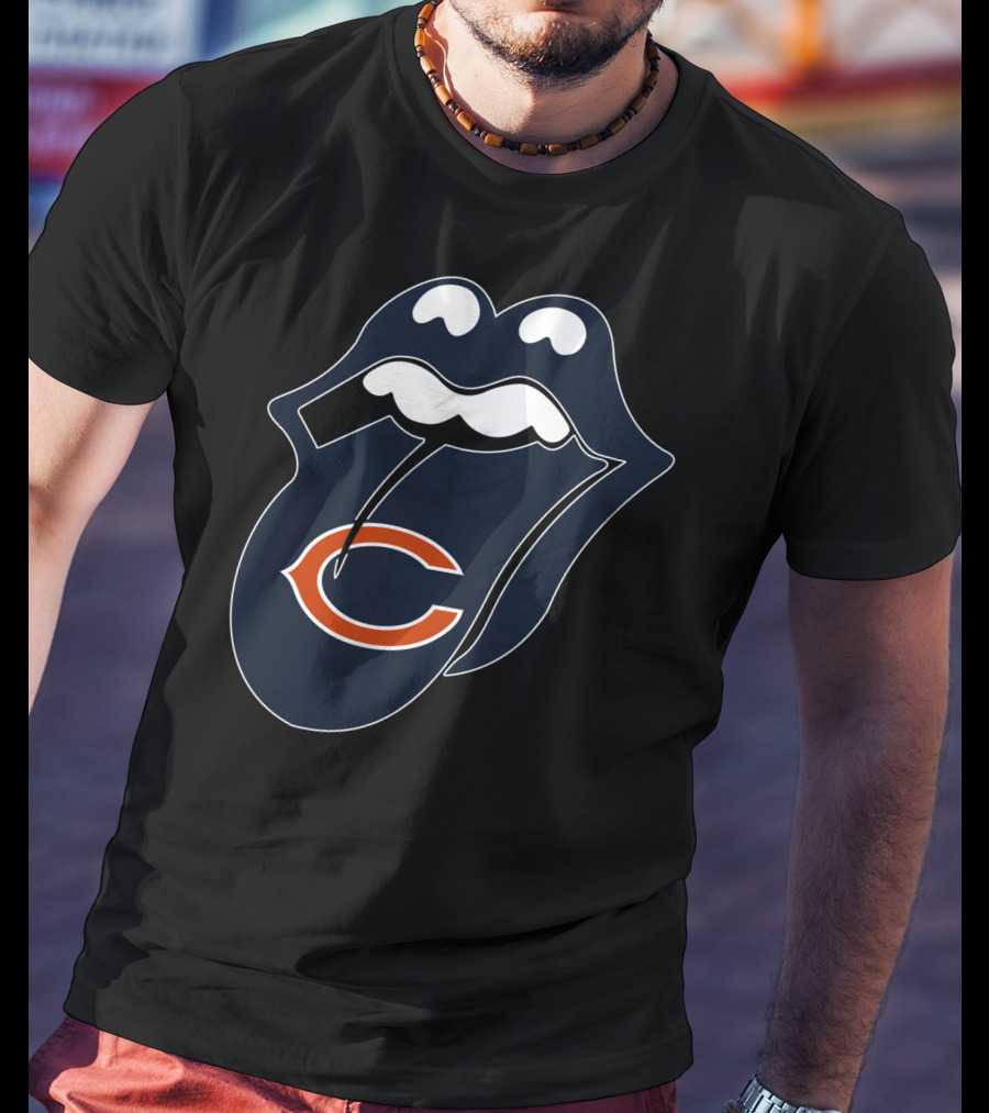 Chicago Bears Lips Logo Icon T-Shirt