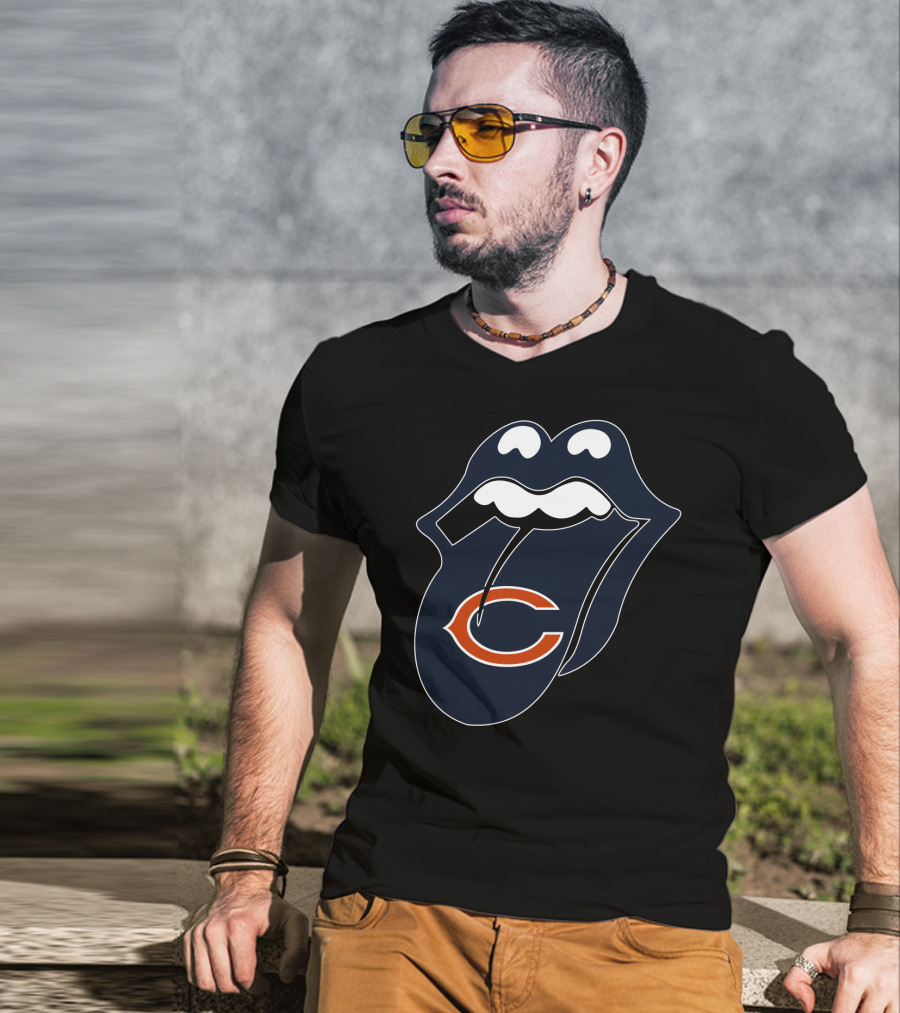 Chicago Bears Lips Logo Icon T-Shirt