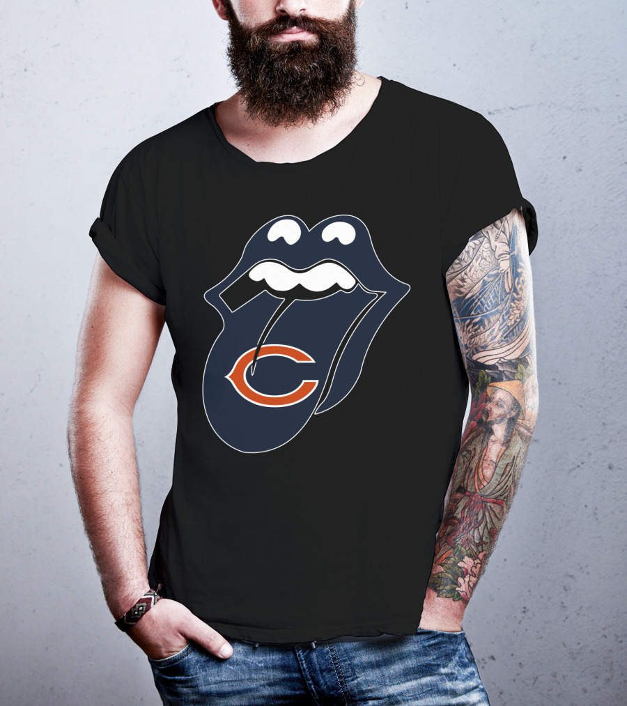 Chicago Bears Lips Logo Icon T-Shirt