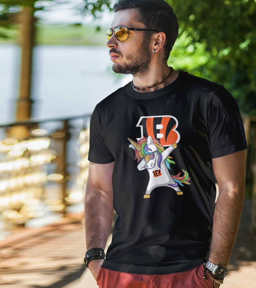 Cincinnati Bengals Dab Unicorn T-Shirt
