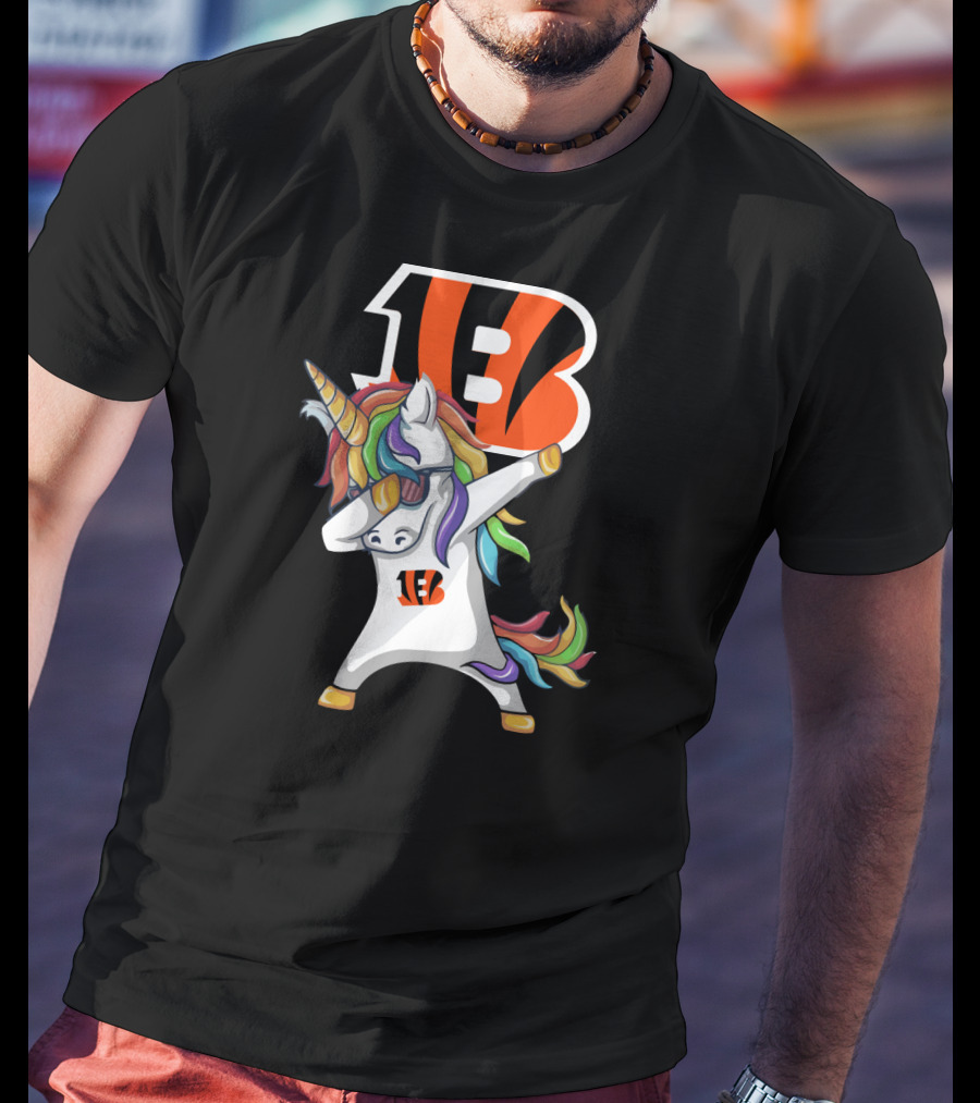Cincinnati Bengals Dab Unicorn T-Shirt