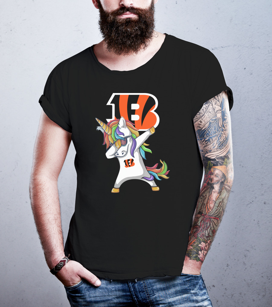 Cincinnati Bengals Dab Unicorn T-Shirt