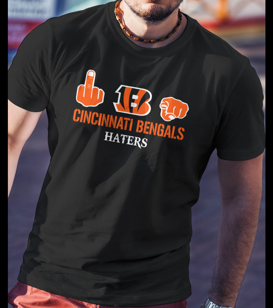 Cincinnati Bengals Haters Logo Icons T-Shirt