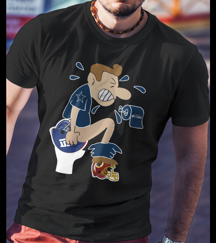 Dallas Cowboys Rivalry Giants Redskins Seahawks Humorous T-Shirt