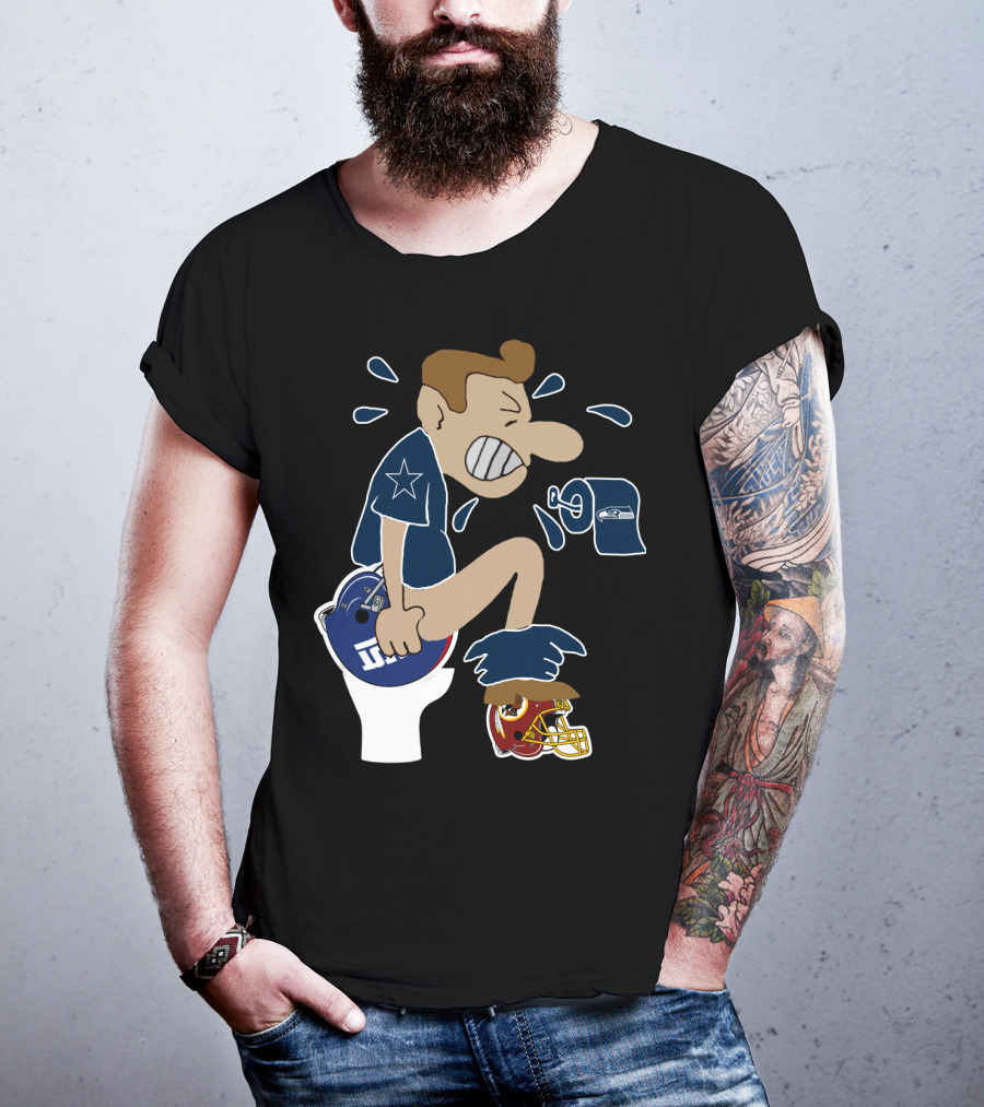Dallas Cowboys Rivalry Giants Redskins Seahawks Humorous T-Shirt