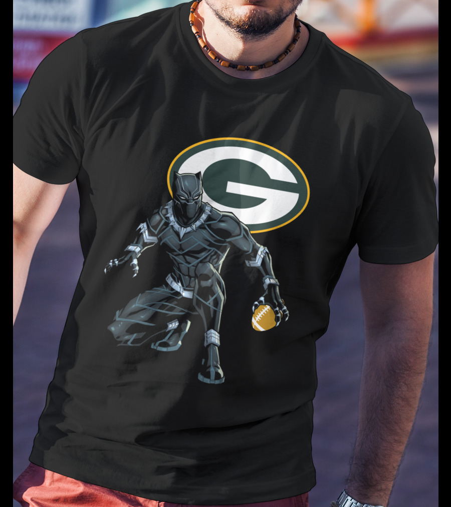 Green Bay Packers Football Superhero Crossover T-Shirt