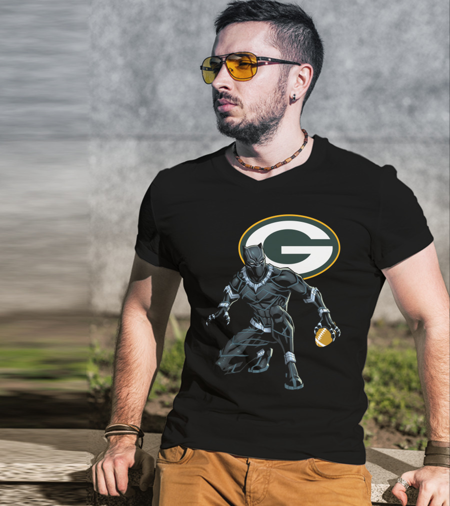 Green Bay Packers Football Superhero Crossover T-Shirt
