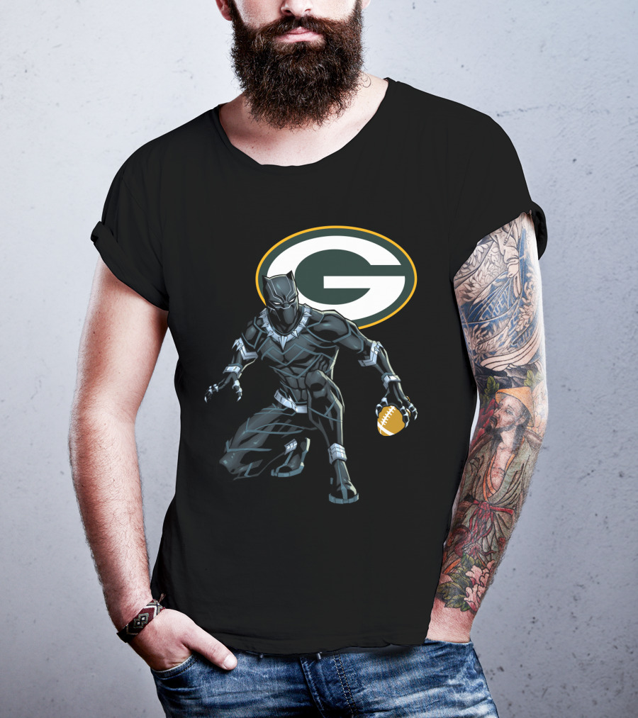 Green Bay Packers Football Superhero Crossover T-Shirt