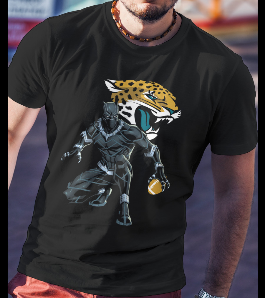 Jacksonville Jaguars Panther Crossover Football T-Shirt
