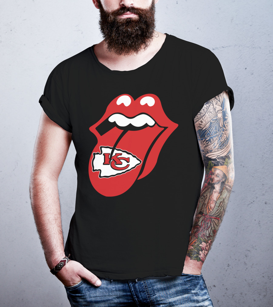 Kansas City Chiefs Kc Arrowhead Tongue T-Shirt