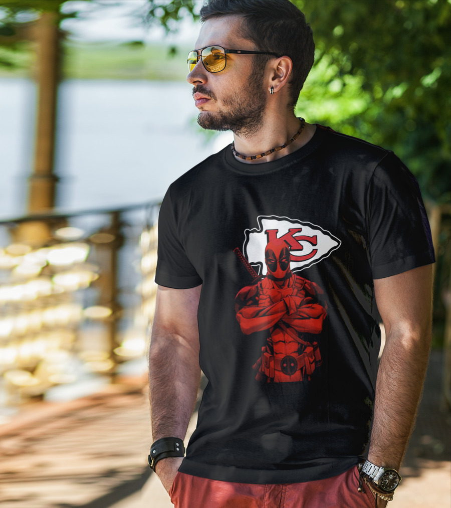 Kansas City Chiefs Kc Superhero Mashup T-Shirt