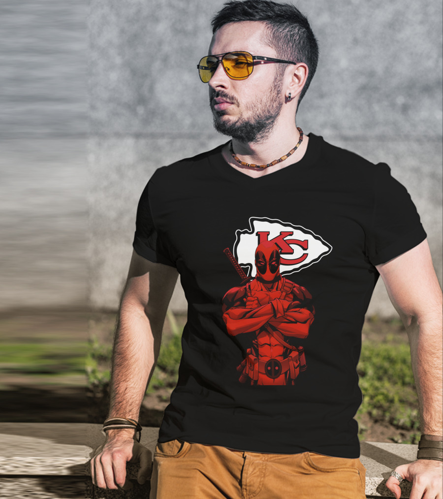 Kansas City Chiefs Kc Superhero Mashup T-Shirt