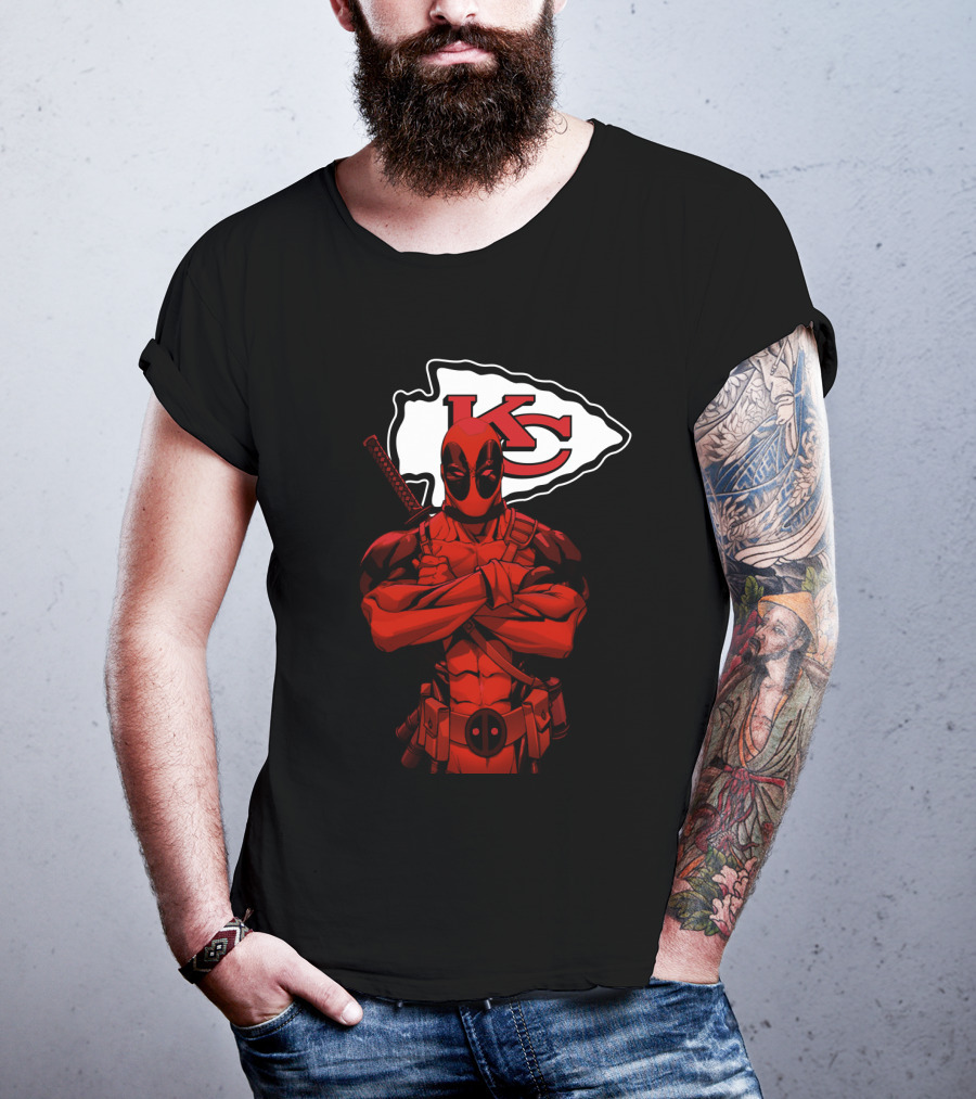 Kansas City Chiefs Kc Superhero Mashup T-Shirt