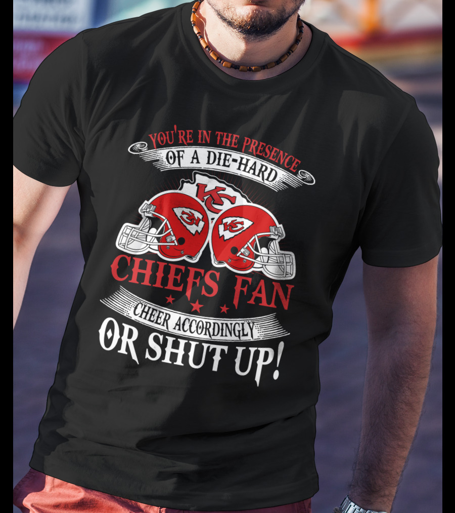 Kansas City Chiefs Fan Die-Hard Cheer Accordingly T-Shirt